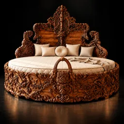 Round Bed